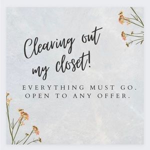 Open to any offers. Clearing out my inventory